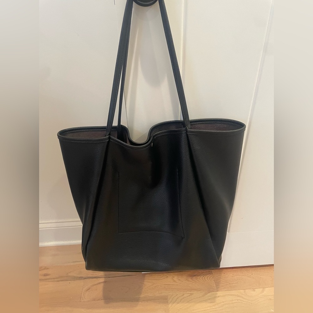Large black tote bag